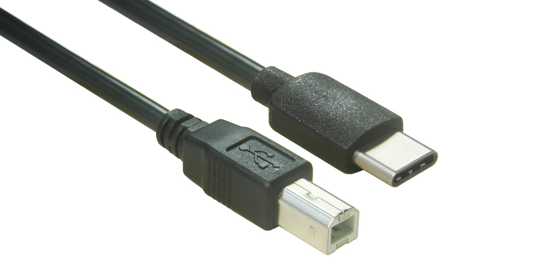 USB 2.0 C to Type B Printer Cable