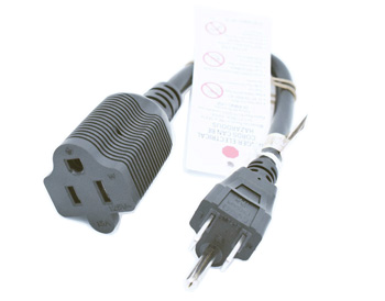 5-15P to 5-15R Extension Power Cord