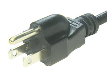 Cable de alimentación NEMA 5-15P aprobado por UL & CSA para Estados Unidos / Canadá