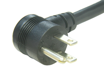 Cable de alimentación NEMA 5-15P de ángulo recto aprobado por UL & CSA para Estados Unidos / Canadá
