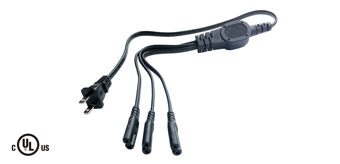 UL&CSA Approved America/Canada 3 in 1 Power Cord