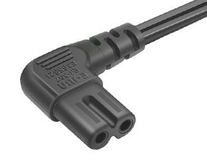 Right Angle IEC C7 Power Cord
