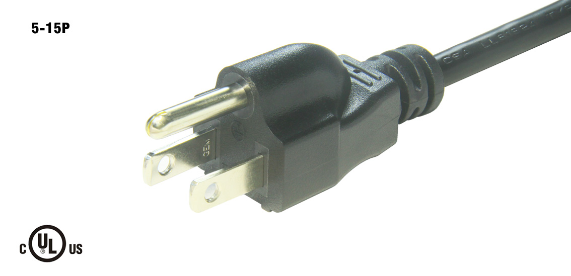 NEMA 1-15P Power Cord