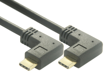 Rechtwinkliges USB 3.1 C-auf-C-Lade- und Datensynchronisierungskabel