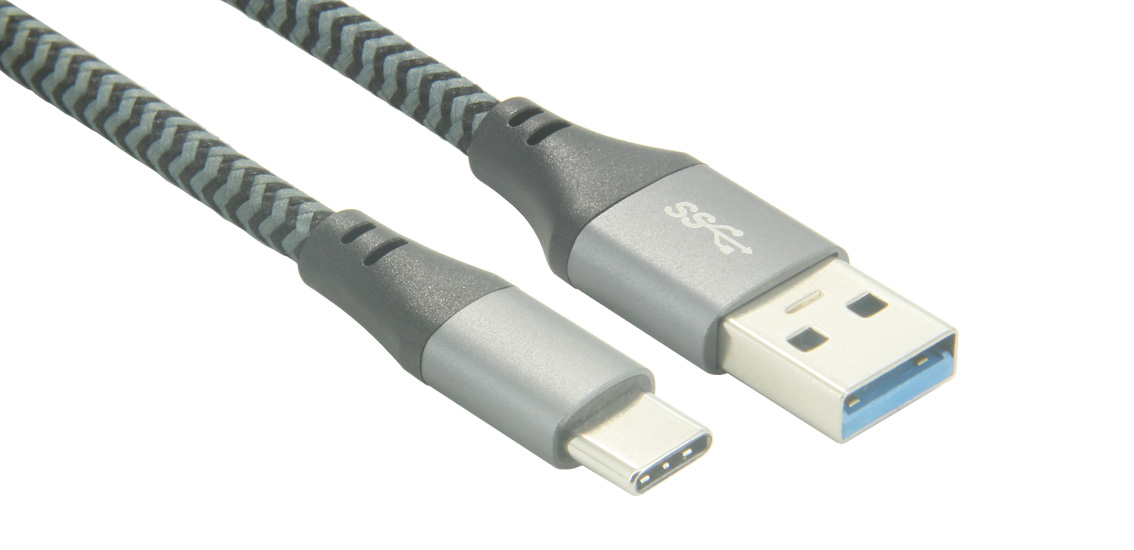 USB 3.1 A to C 3A Charging and Date Sync Cable 