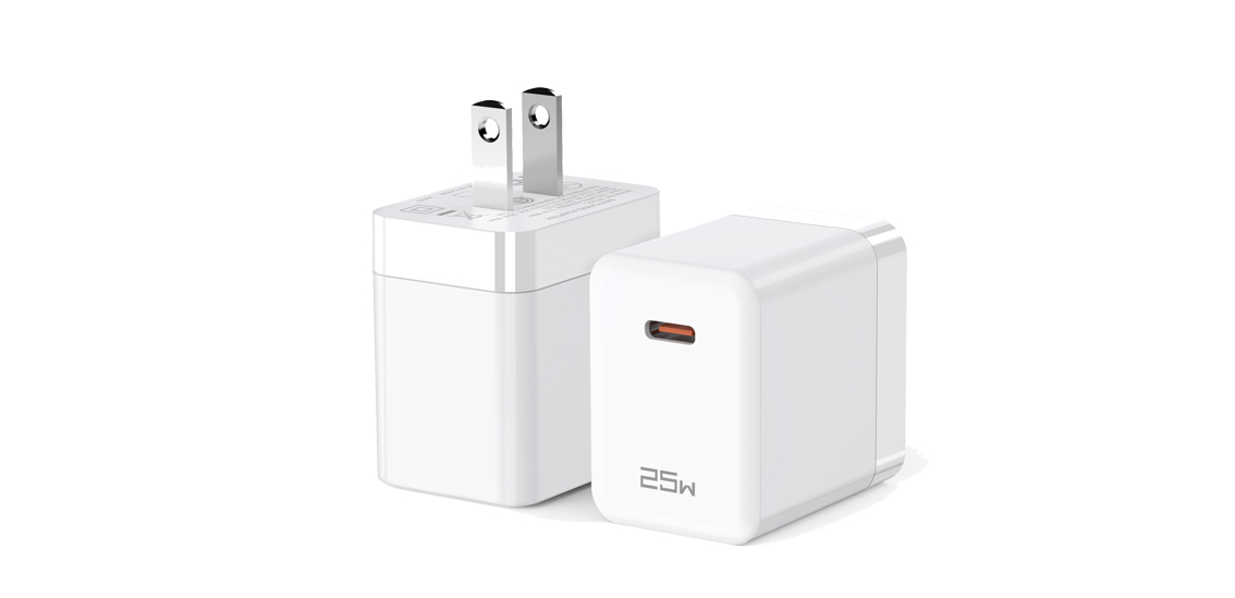 EUA Plug 25W USB C Adapter PD Fast Power Charger Adapter