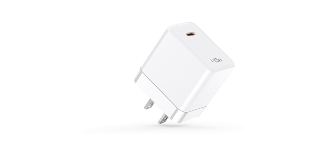 US Plug 45W USB C Adapter GaN PD Fast Charging Adapter