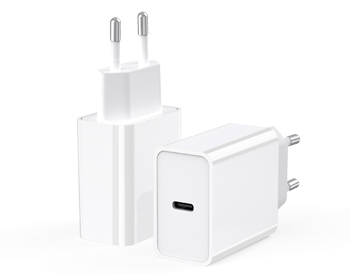 EU Plug 20W USB C Adapter GaN PD Fast Adapter para iPhone 12