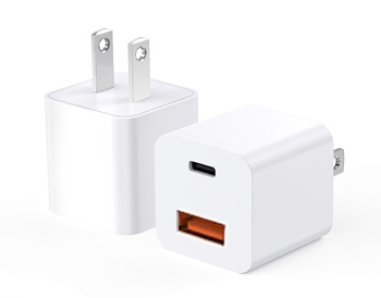 US Plug 20W USB C Adapter GaN PD Fast Adapter para iPhone 12