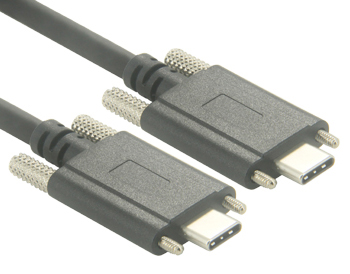 USB-C-Kabel mit Doppelschraubenverriegelung, USB-C-zu-USB-C-Kabel