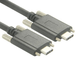 USB-C-Kabel mit Doppelschraubenverriegelung