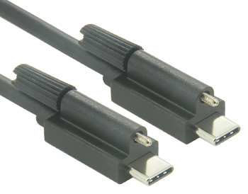 Cable USB C a C de bloqueo de un solo tornillo