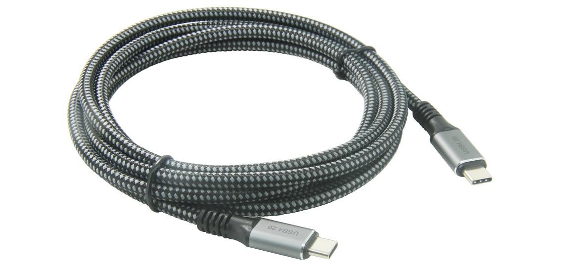 Câble USB4, câble USB4 PD3.0 100W Gen 2×2 20Gbps