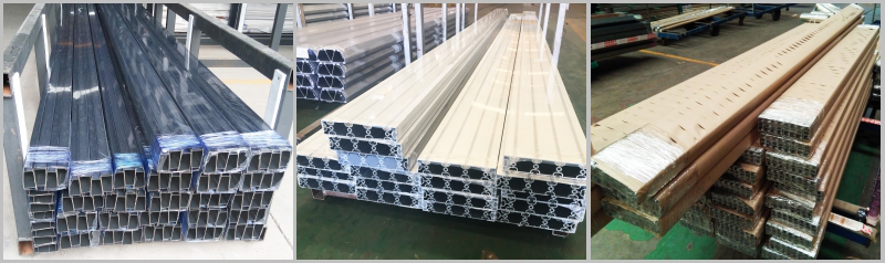 Aluminum Extruded Section for Doors