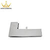 201 Stainless Steel Top Patch Fitting L Shape Frameless Glass Door Corner Clamp For Office Buildings