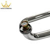 High Quality O-Ring Polished Mirror Stainless Steel Pull Handles Tubular Shower Room Folding Glass Door Handle