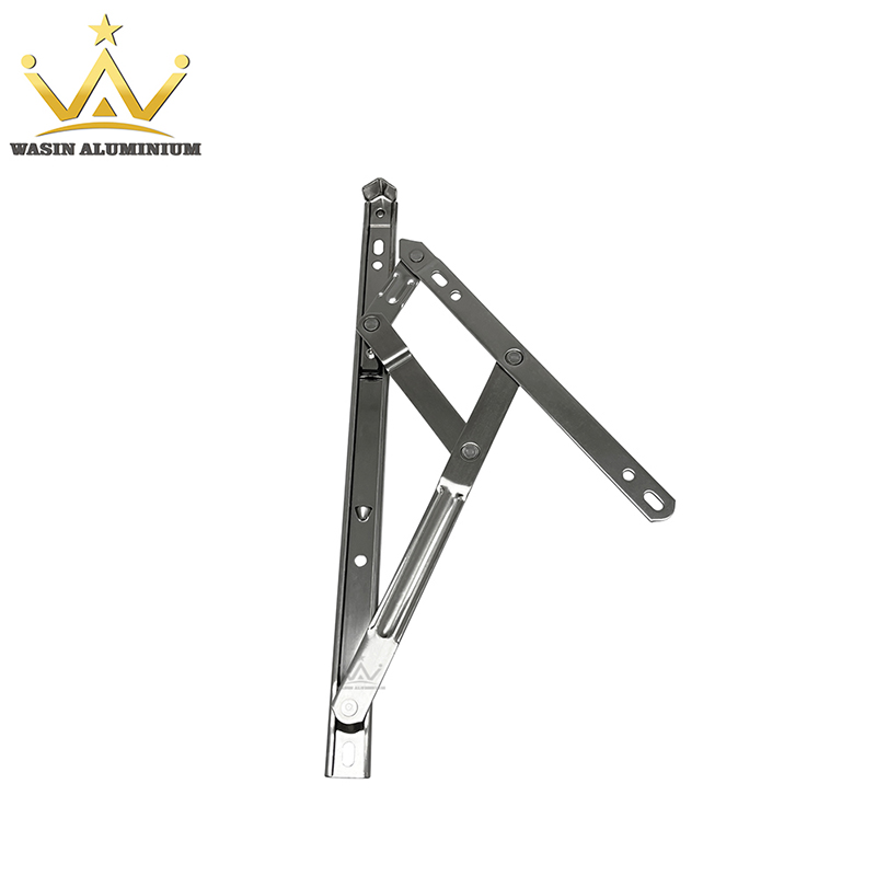 Circular Groove Aluminum Casement Window Stay Hinge Stainless Steel Side Hung Friction Stay