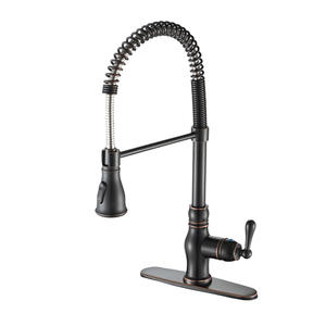 Large Size Pull-down Spout Kitchen Faucet With Sprayer