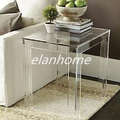 modern clear acrylic coffee table