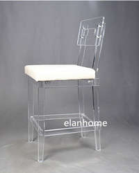 perspex clear bar chair