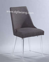 desk chair with clear acrylic legs
