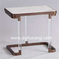 nice lamp table with stainless and  marble