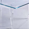 new crystal acrylic KD long dining table