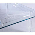 new crystal acrylic KD long dining table