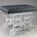 crystal acrylic bench