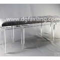 custom high quality acrylic long bench