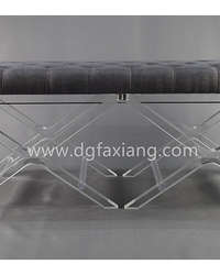 popular clear acrylic long bench supplier
