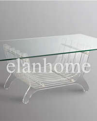 unique design clear acrylic long coffee table on sale