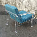 fashion acrylic sofa chair with fabric cushion