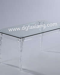 lucite acrylic coffee table
