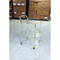 high quality clear acrylic 3 tier trolley for sale