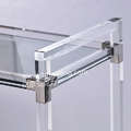 fashion acrylic trolley with metal stand