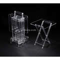 hot selling 4 sets acrylic folding table