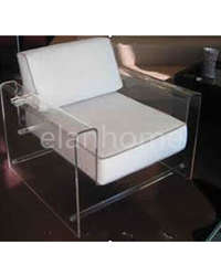 crystal acrylic arm sofa chair