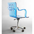 blue acrylic desk armchair