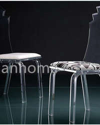 modern crystal acrylic dining chair