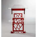 popular classical red acrylic console table for sale