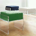 simple KD acrylic vanity stool