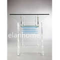custom acrylic dining table and chair for home furniture