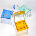acrylic chair with metal leg for dining room