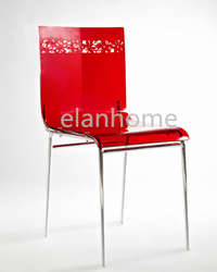 fashion red acrylic dining chairmodern  acrylic dining chair