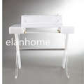 modern popular custom white acrylic desk table whoslesale