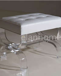 clear lucite bench for sale