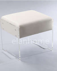 simple KD acrylic vanity stool