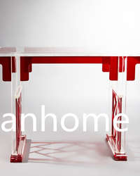popular classical red acrylic console table for sale