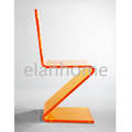 Z shape lucite chair